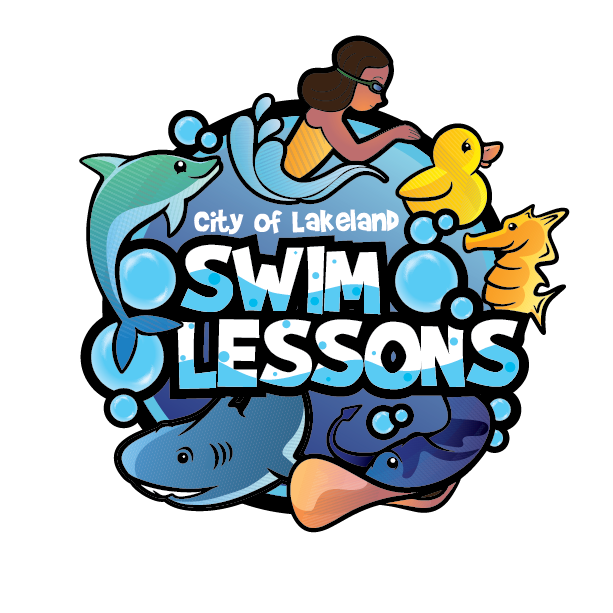 City of Lakeland Swim Lessons - decorative program marker