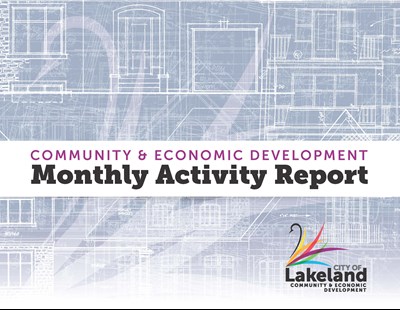 A picture of Community Development Monhtly Activity Report cover page