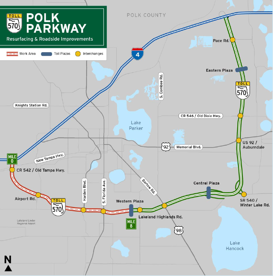 Polk Parkway Resurfacing And Roadside Improvement Project 1 