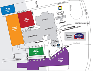 aerial map of the RP Funding Center