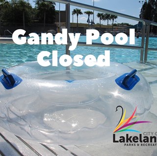 Gandy Pool Closed Sign