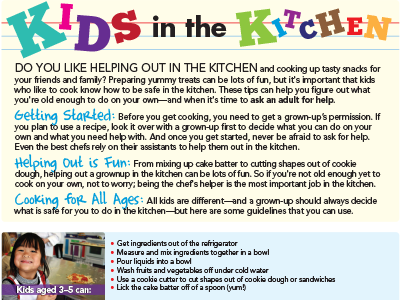 Kids in the Kitchen Infographic 