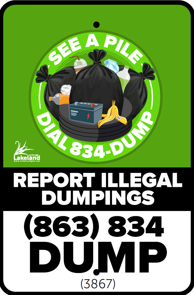 Illegal dumping sign