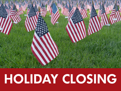 Holiday closing