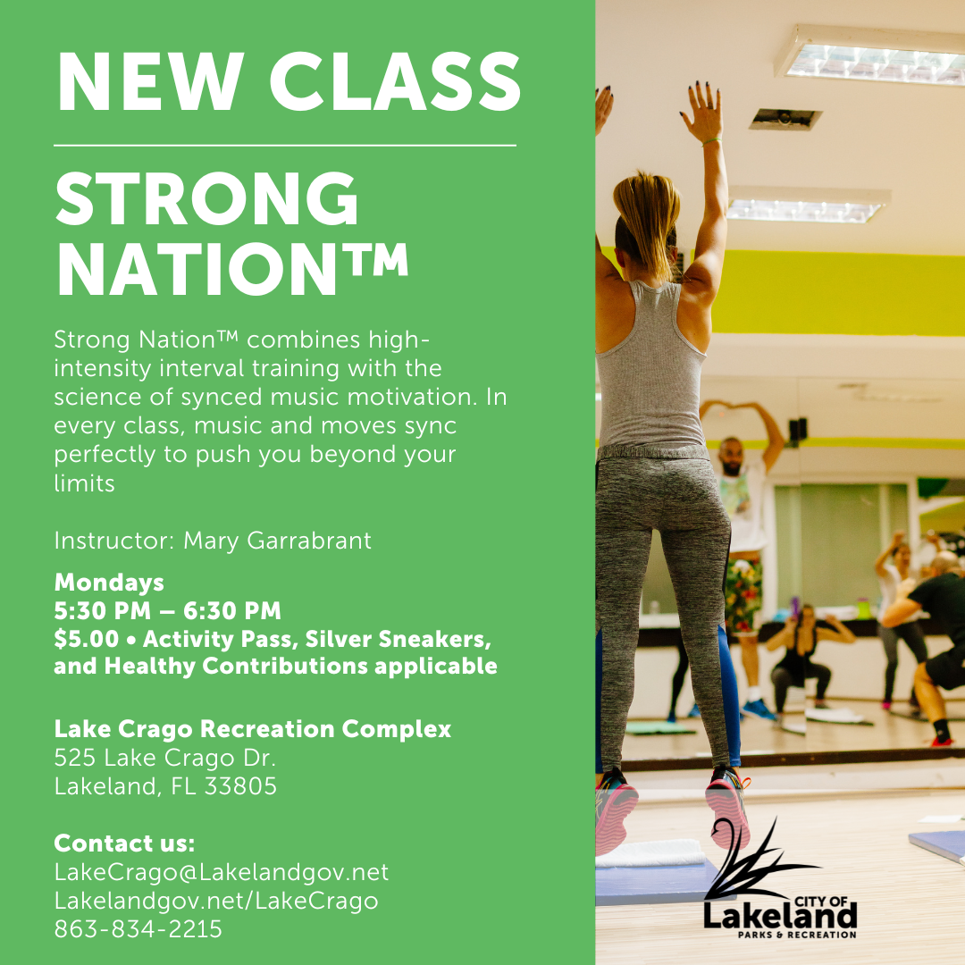 New Class flyer - check out lakelandgov.net/Lakecrago for more info