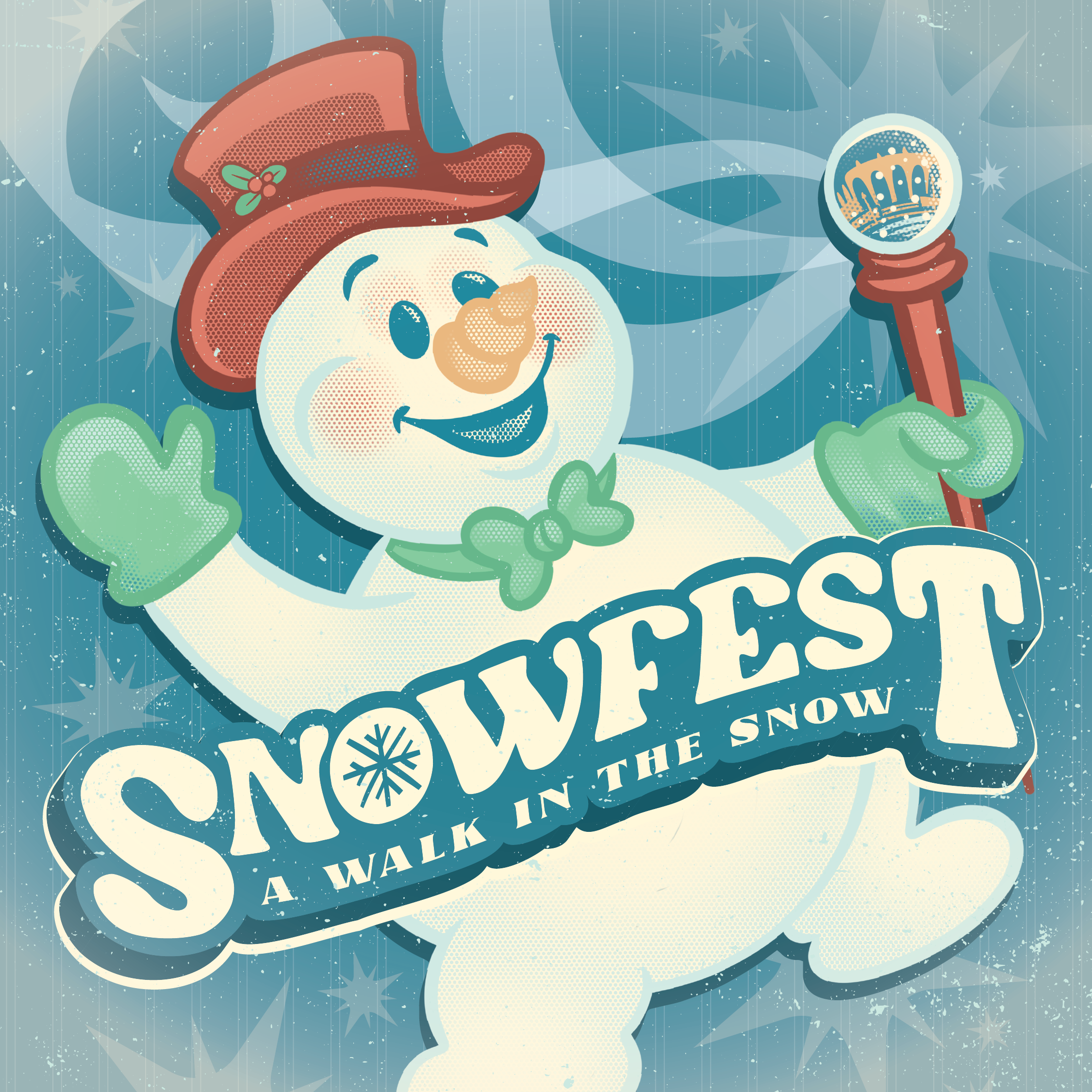 Snowfest Snowman event logo
