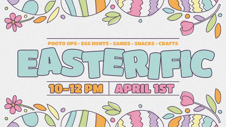 Join First UMC Lakeland for Easterific, the most egg-citing event of the season! Come and celebrate Easter with us at our free, drop-by event. Whether you have a few minutes or want to stay for the entire morning, there will be plenty of games, crafts, and creative egg hunts for all ages. Bring your whole family and capture the moment at our photo op station. Don't forget to bring your sweet tooth because we'll have snacks and treats for everyone.