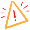 Alert Triangle with an exclamation mark in the center