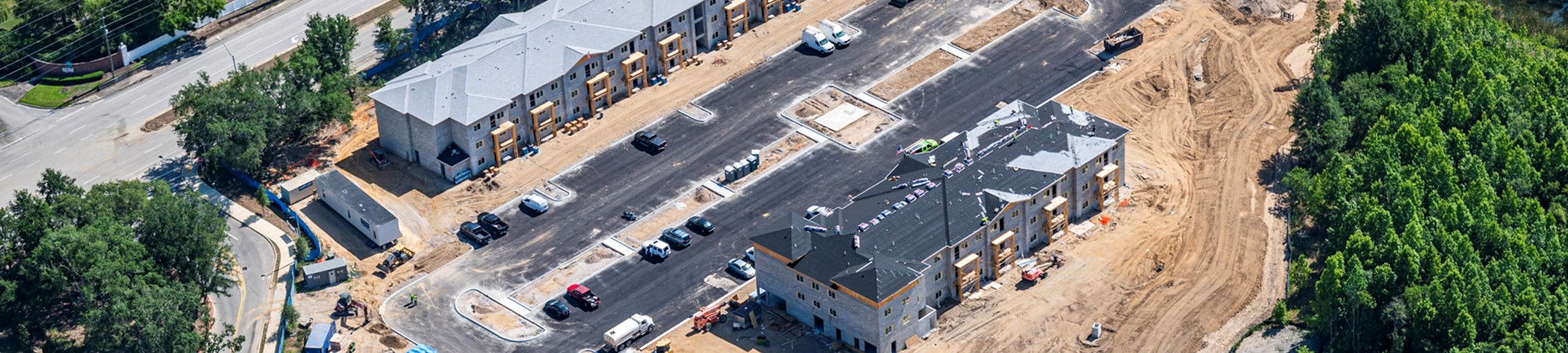 Aerial image of new development in Lakeland, Florida.