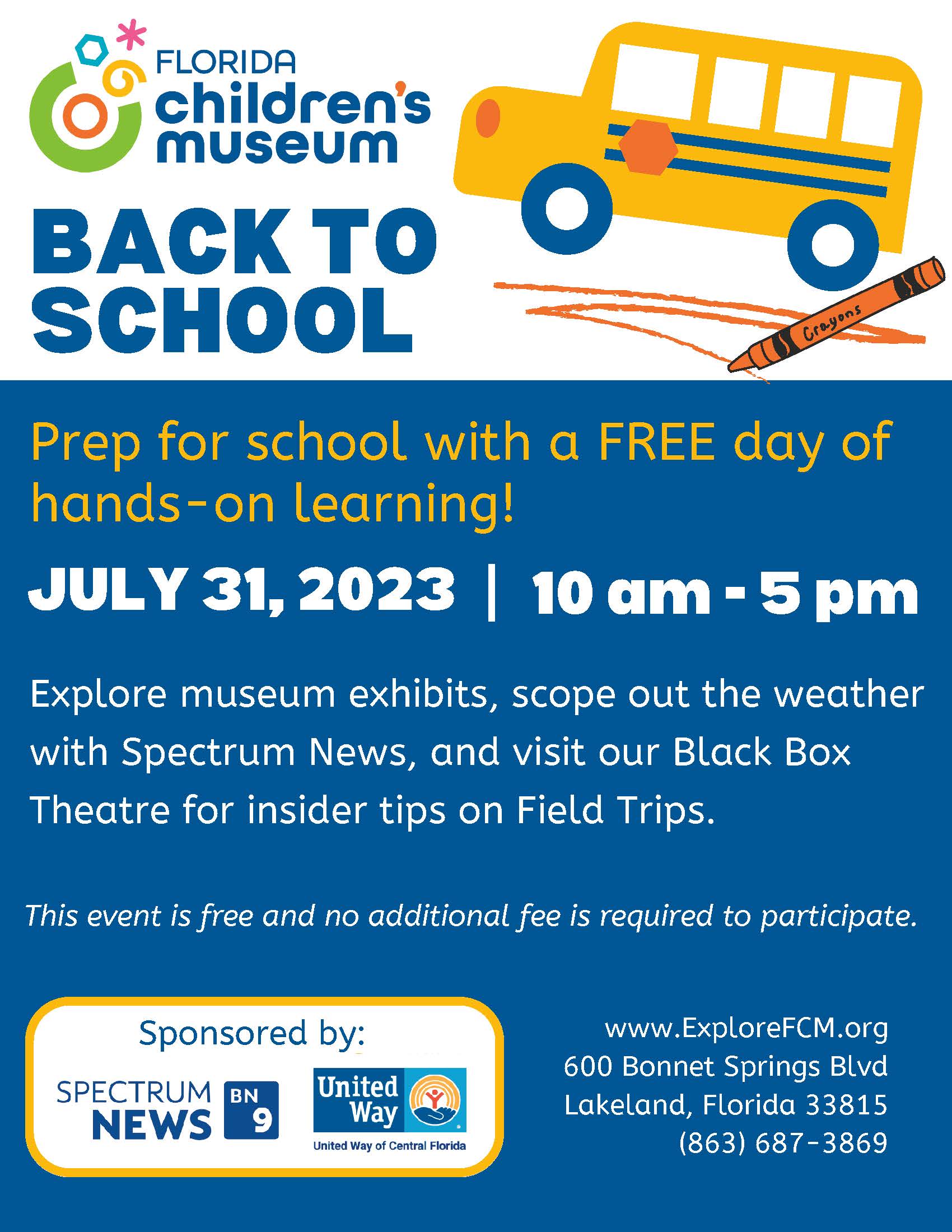 Back to School Events in Central Florida 