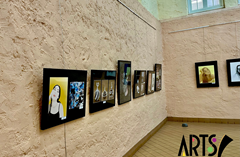 Arts & Rec Exhibit Space in the City Hall lobby. This exhibit space is located in the southwestern nook of the City Hall Lobby. All visitors check in at the main located catty-corner to this space with the elevators across the lobby.