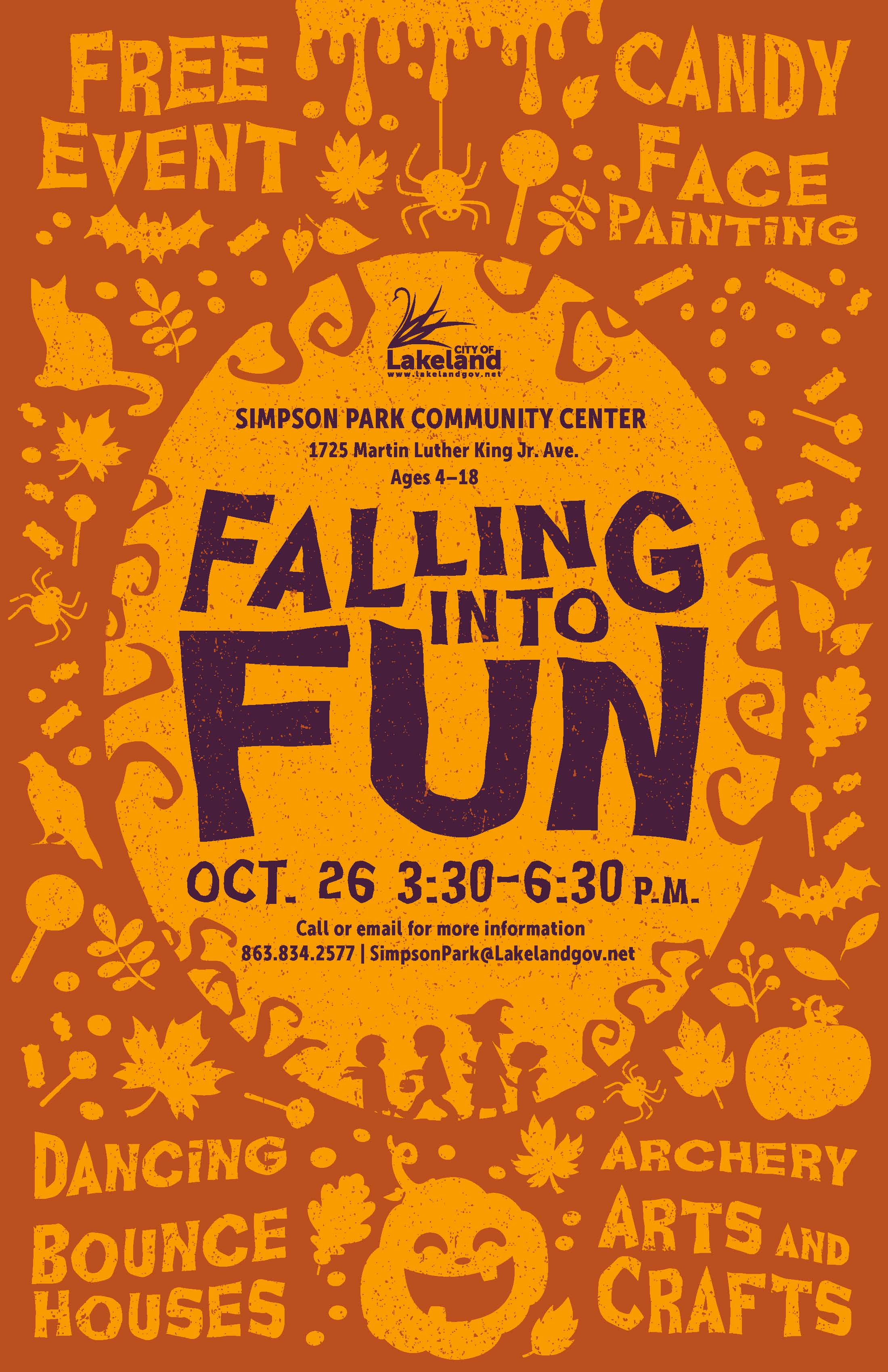 Falling Into Fun Event Poster - All event details Found in the Event info