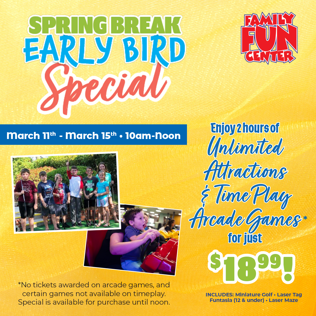 Spring Break Early Bird Special City of Lakeland