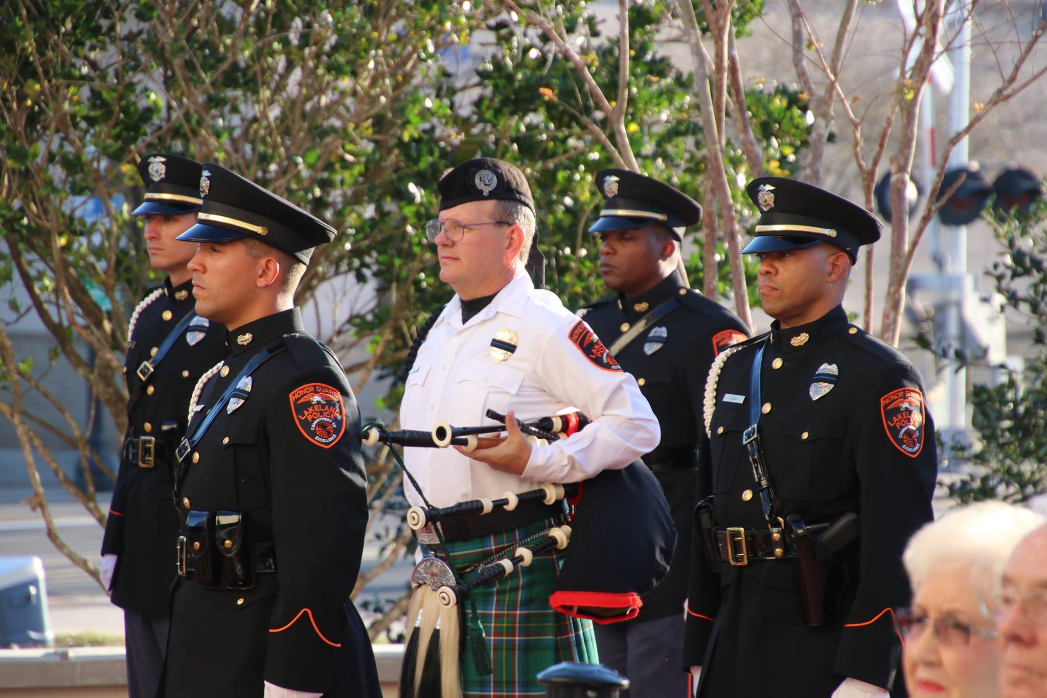A picture of the honor guard