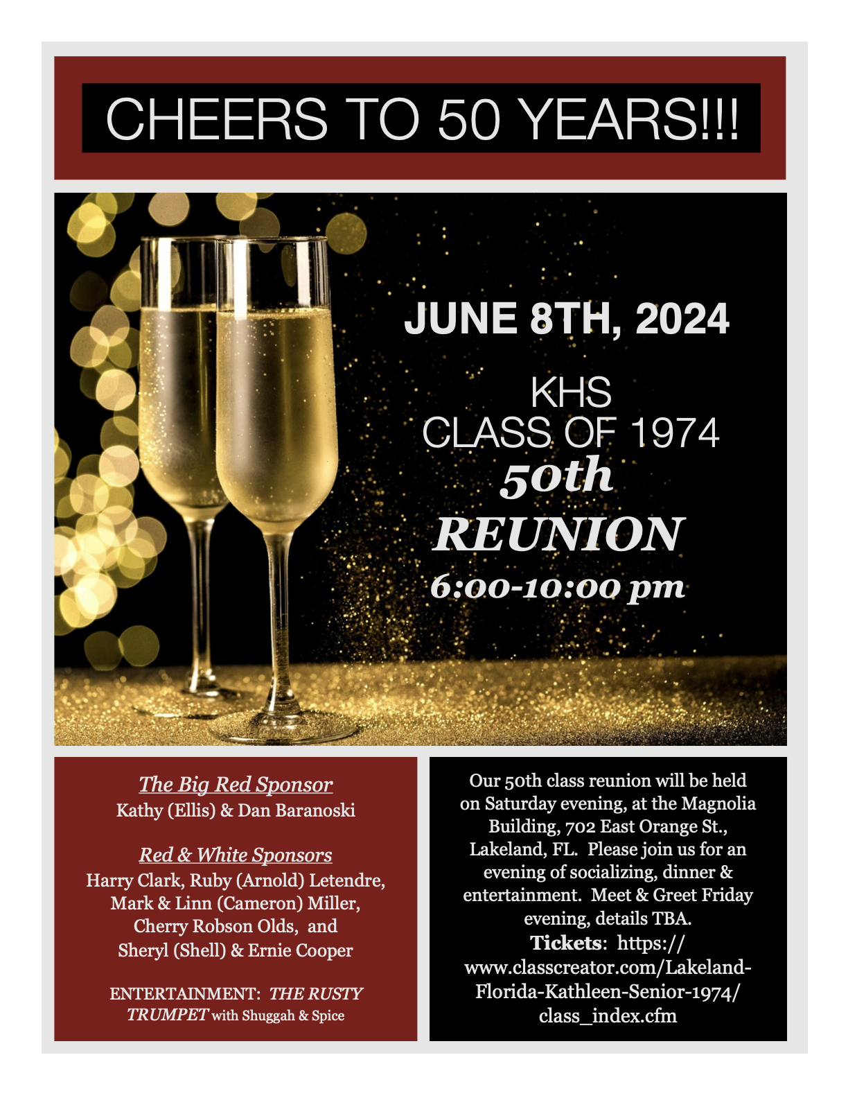 Kathleen High School Class of '74 50th Reunion | City of Lakeland