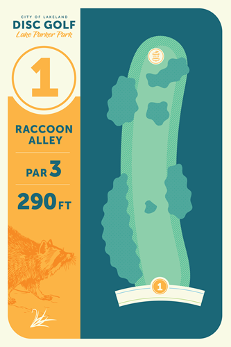 Hole 1 Disc Golf Graphic