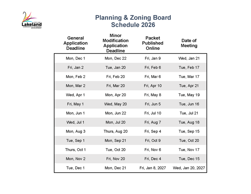 Download and print a copy of the schedule