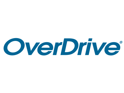 OverDrive logo; link to OverDrive online catalog